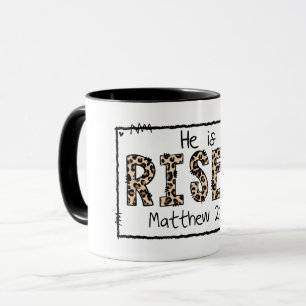 Caneca Ele ressuscitou páscoa cristã