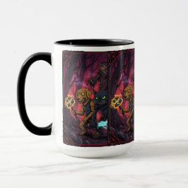 Caneca Electric Fantasy Animal Warrior Art