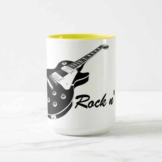 Caneca Electric Guitar and Text (Centro)
