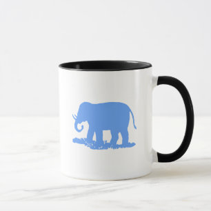 Caneca elefante azul