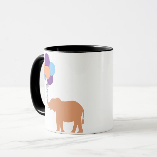 Caneca Elefante Balão (Frente Esquerda)
