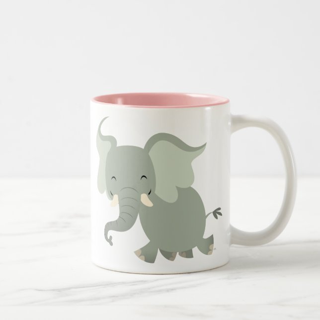 Caneca Elefante de Feliz Bonita (Direita)