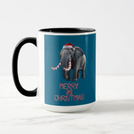 Caneca Elefante de Natal