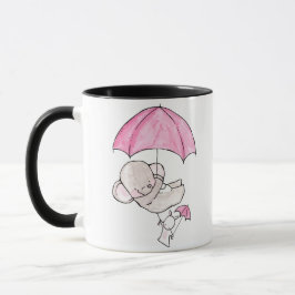 Caneca Elefante e coelhinhos