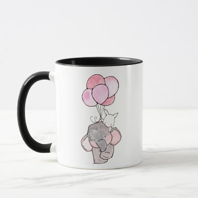 Caneca Elefante e coelhinhos (Esquerda)