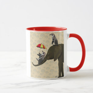 Caneca Elefante e pinguins