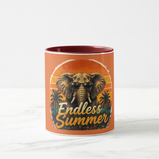 Caneca Elefante Endless Summer Vermelha (Centro)
