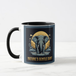 Caneca Elefantes O Gentil Gigante da Natureza