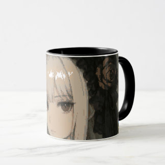 Caneca Elegance of the Midnight Blossom Maiden