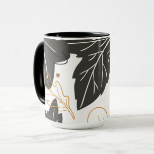 Caneca Elegância Caprichosa Folhas de Outono Nozinhas