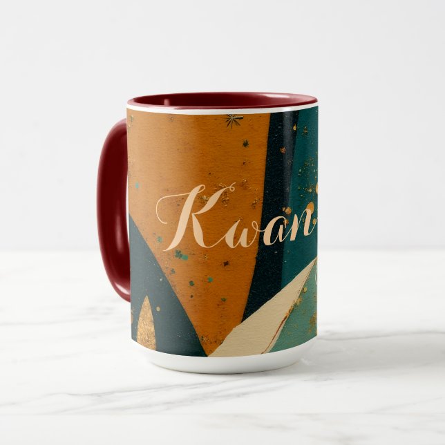 Caneca Elegância das Festas de Kwanzaa  (Frente Esquerda)