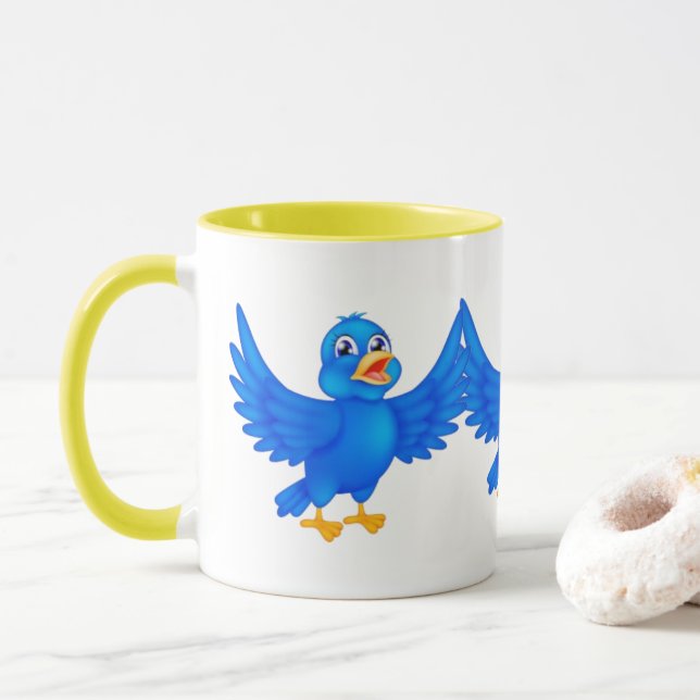 Caneca "Elegância em cada Sip: Coleção Artisan Mug" (Com Donut)