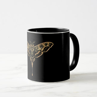 Caneca Elegância Sombria Noir & Dourado