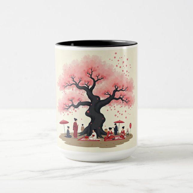 Caneca Elegant Hanami Cherry Blossom Mug (Centro)
