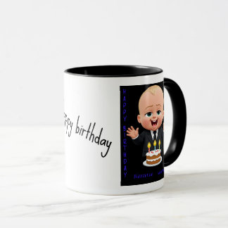 Caneca Elegant "Happy Birthday" coffee mug