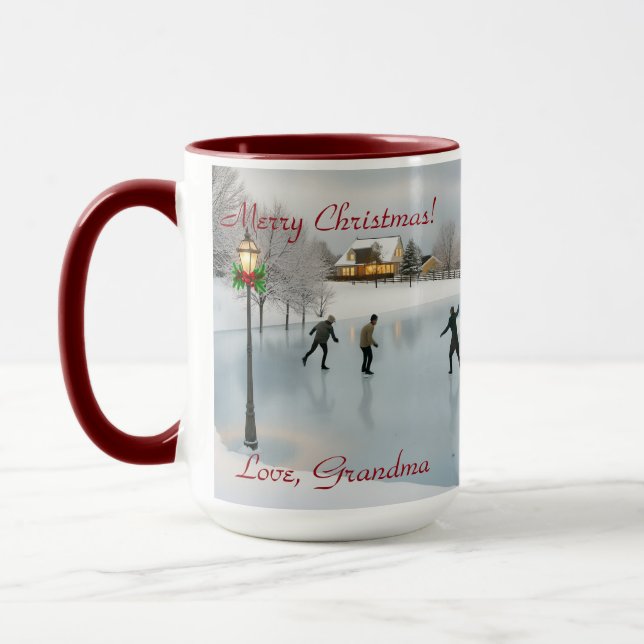 Caneca Elegant typography Christmas (Esquerda)
