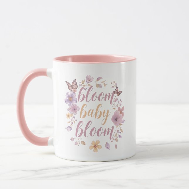 Caneca Elegant Watercolor Floral (Esquerda)