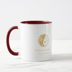 Caneca elegante com logotipo personalizado para ne