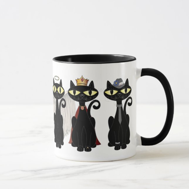 Caneca elegante de Felines (Direita)