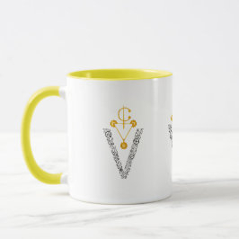 Caneca Elegante Dourada Amazigh Signe