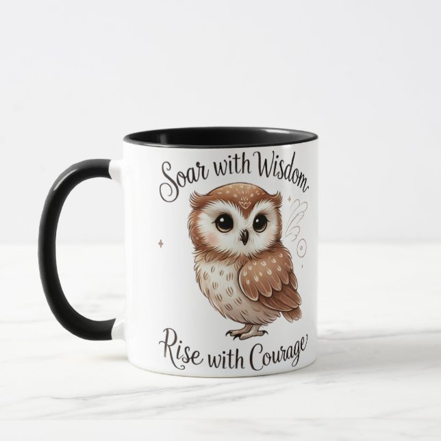 Caneca Elegante e Atrative Owl Design Mug (Esquerda)
