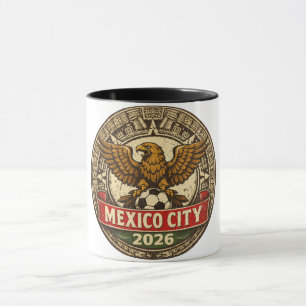 Caneca Elegante e Luxuoso México - Arte da Águia Asteca