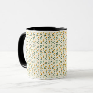 Caneca Elegante Fofo Sofisticado Chique Romântico Floral