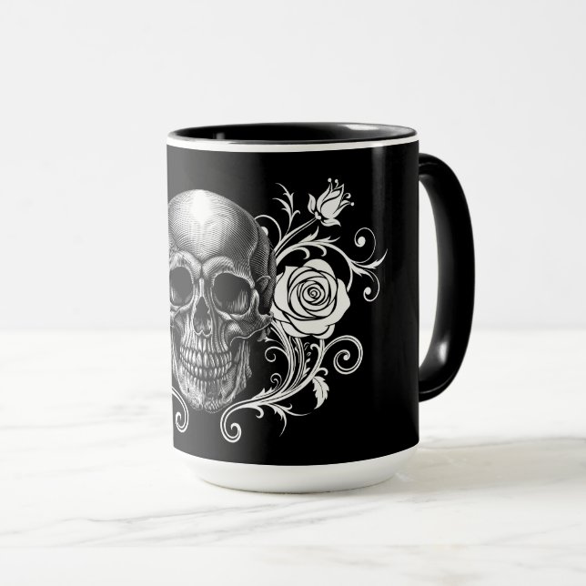 Caneca Elegante, Gótico Romântico (Frente Esquerda)