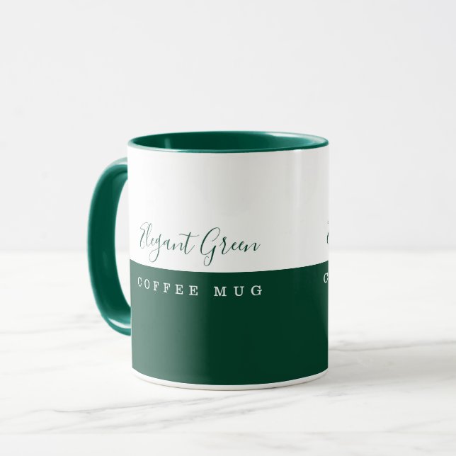 Caneca Elegante Green Mug (Frente Esquerda)