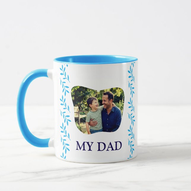 Caneca Elegante Íris do Dia dos Pais  (Esquerda)