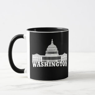 Caneca Elegante Simples Washington DC