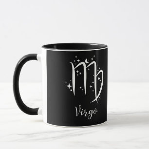 Caneca Elegante Sinal Zodíaco Negro Mug