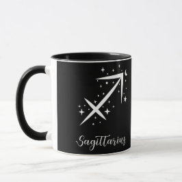 Caneca Elegante Sinal Zodíaco Negro Mug