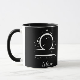 Caneca Elegante Sinal Zodíaco Negro Mug