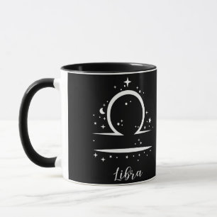 Caneca Elegante Sinal Zodíaco Negro Mug