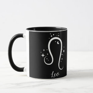 Caneca Elegante Sinal Zodíaco Negro Mug
