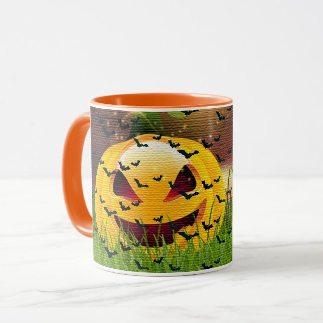 Caneca Elegante Spooky Halloween (Frente Esquerda)