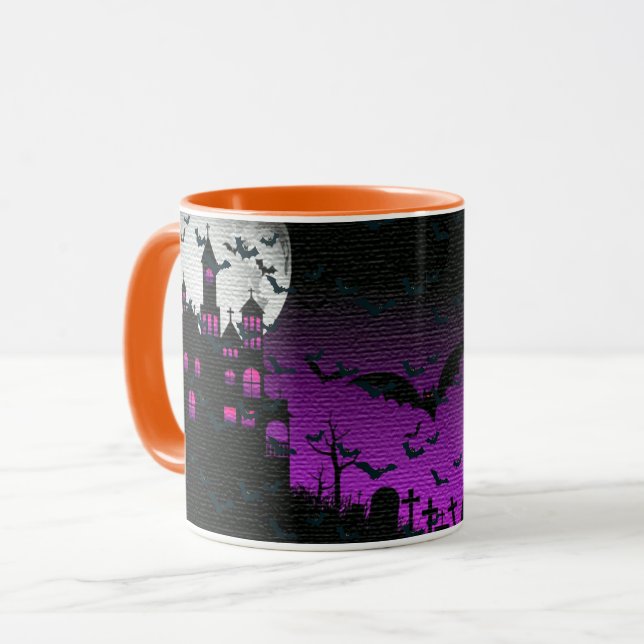 Caneca Elegante Spooky Halloween (Frente Esquerda)