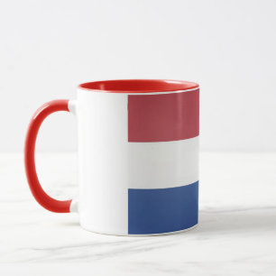 Caneca Elegante Vintage - Bandeira Holandesa coberta de c