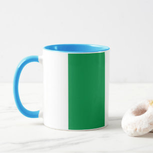 Caneca Elegante Vintage, Bandeira Italiana Coberta Cerâmi