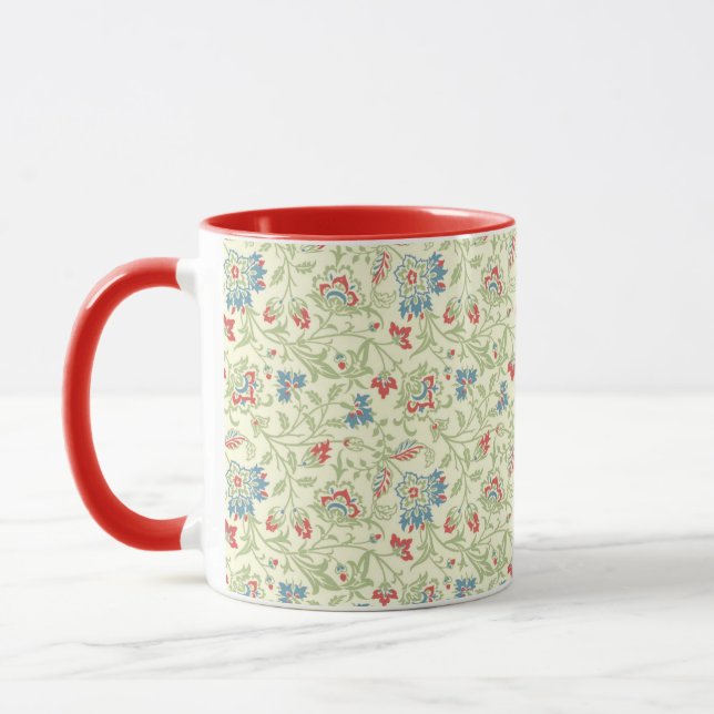 Caneca Elegante William Morris Renaissance Floral (Esquerda)