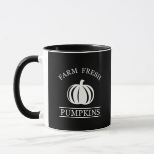Caneca Elegantes abóboras frescas da fazenda outono