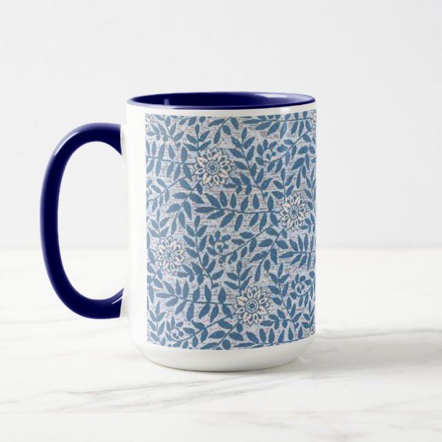 CANECA ELEGANTES FLORES AZUIS (Esquerda)