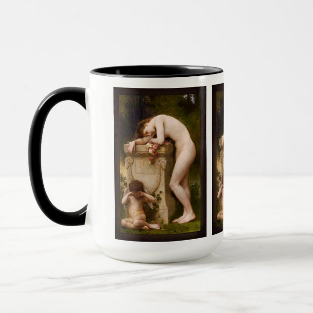 Caneca Elegy por William Adolphe Bouguereau (Esquerda)
