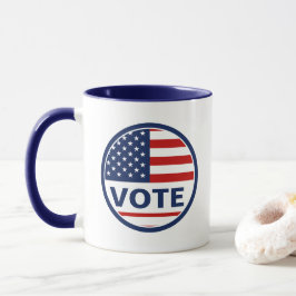 Caneca Eleições presidenciais na bandeira americana