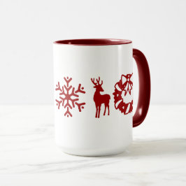 Caneca Elementos de diversão de Natal