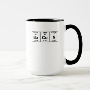 Caneca Elementos de Mesa Periódicos Bacon