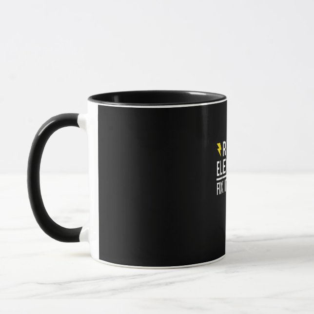 Caneca Elétrico aposentado conserte seu presente engraçad (Esquerda)