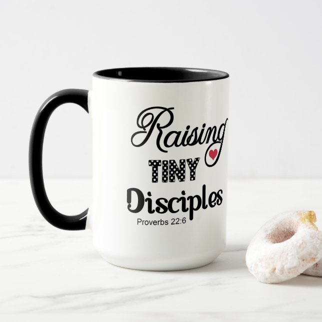 Caneca Elevação de pequenos discípulos provérbios 22:6 Mã (Com Donut)