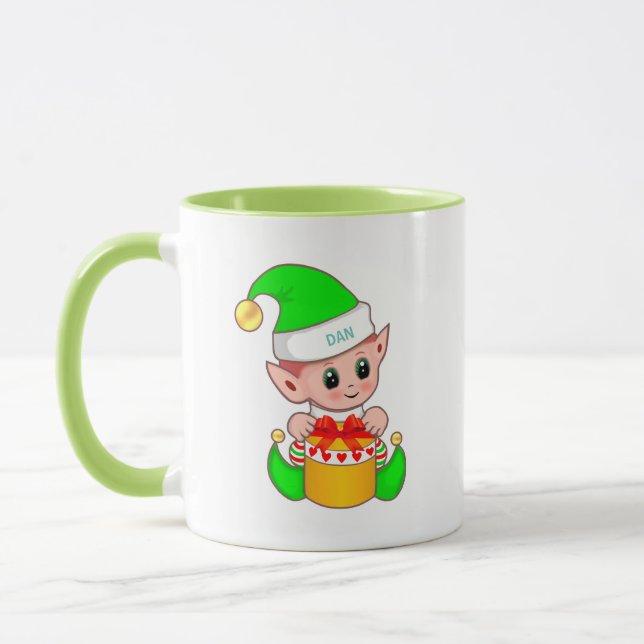 Caneca Elfo Verde Fofo (Esquerda)